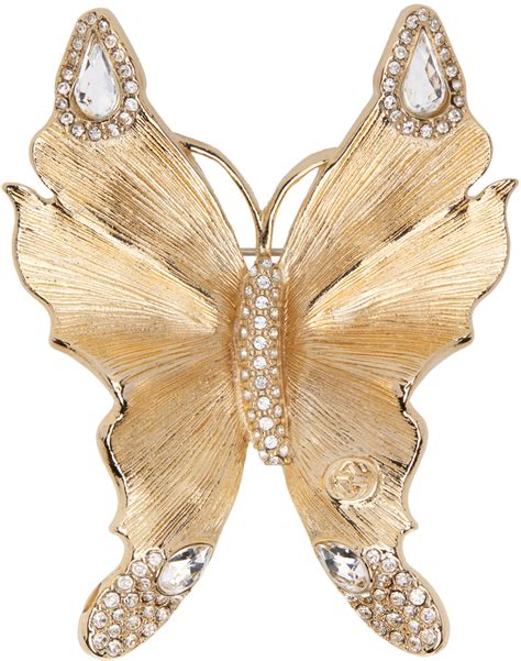 gucci butterfly brooch|gucci brooch price.